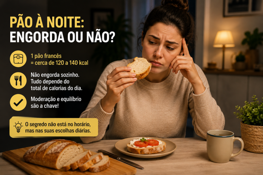comer pão à noite engorda