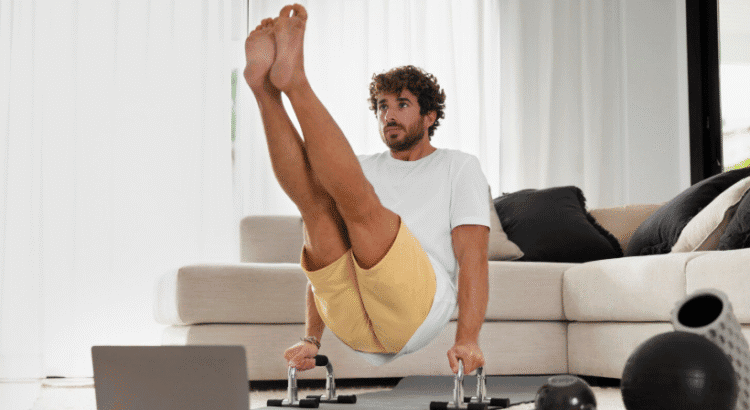 Alongamento de tronco para fortalecimento muscular e flexibilidade.