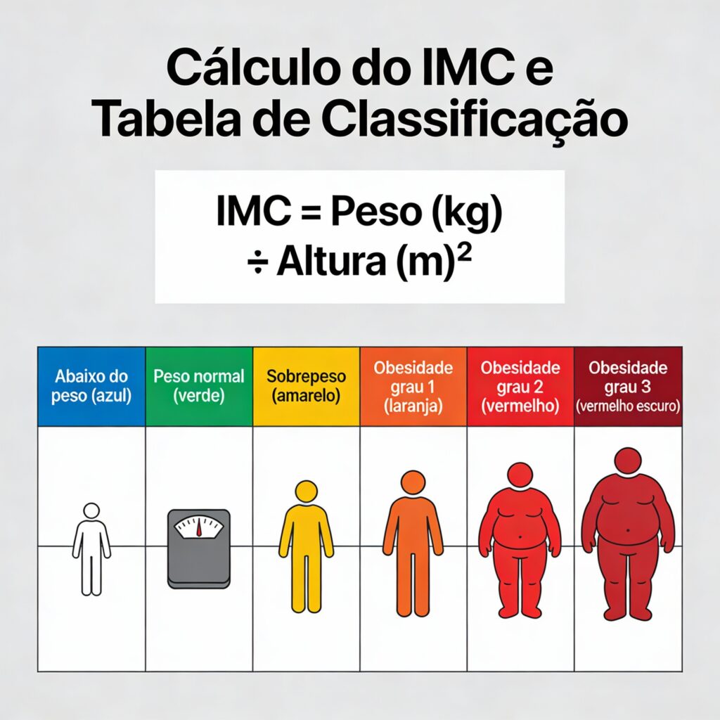 Fórmula de cálculo + categorias (cores diferentes)